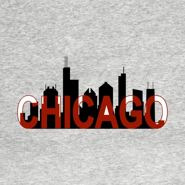 Chicago Skyline Art by zsonn